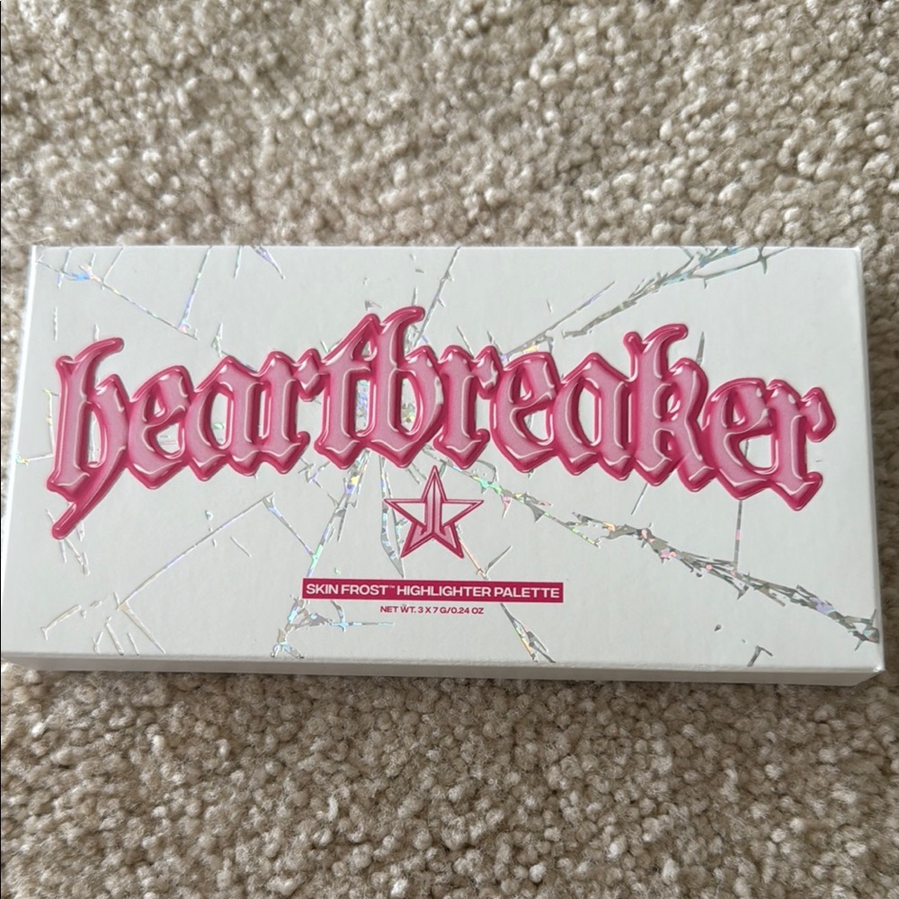 Jeffree Star Heartbreaker Highlighter Palette - Pink and White